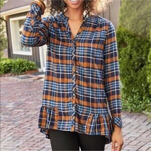 Matilda Jane General Store Flannel Tunic Women's Large